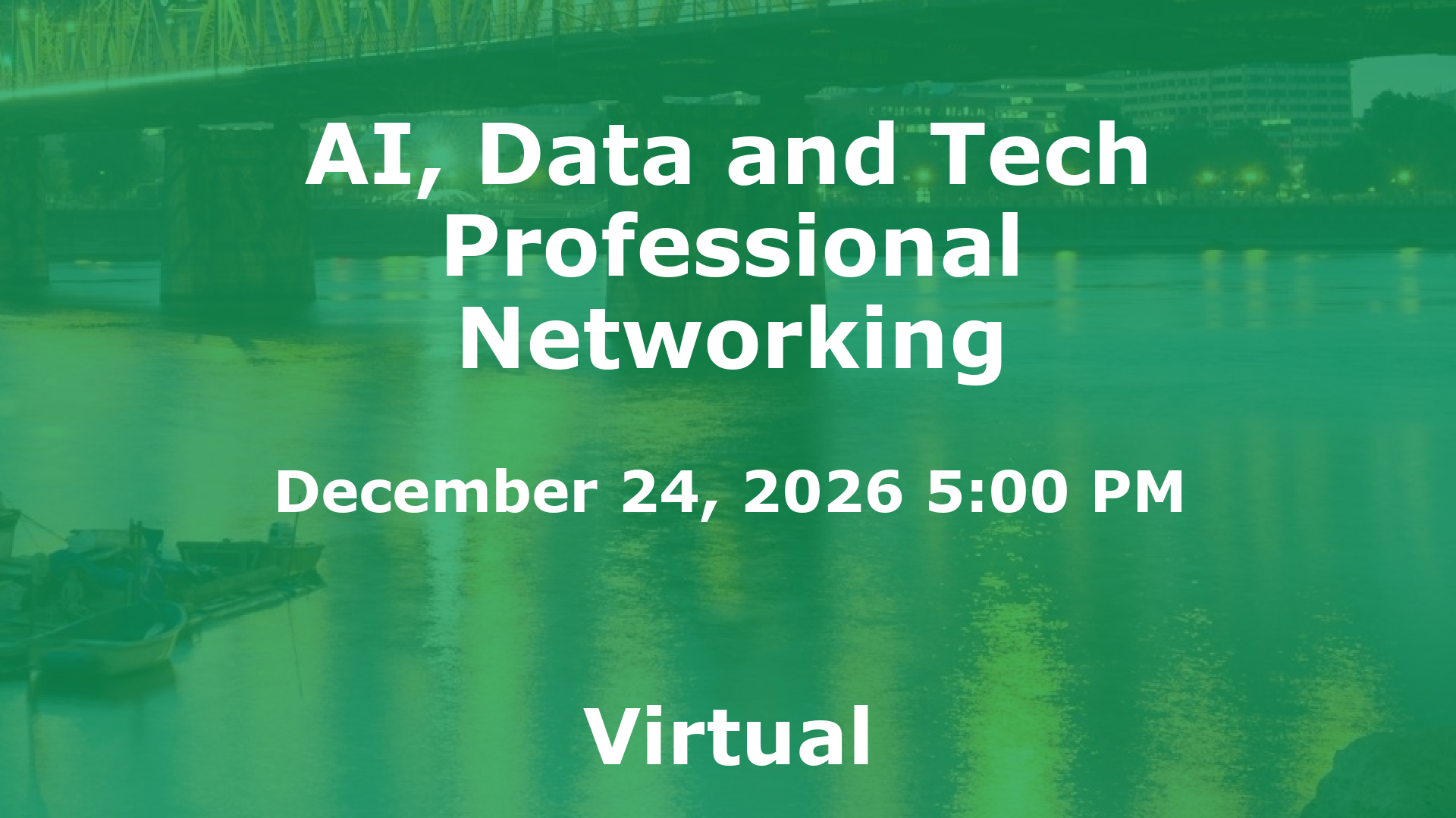 AI, Data and Tech Professional Networking event image